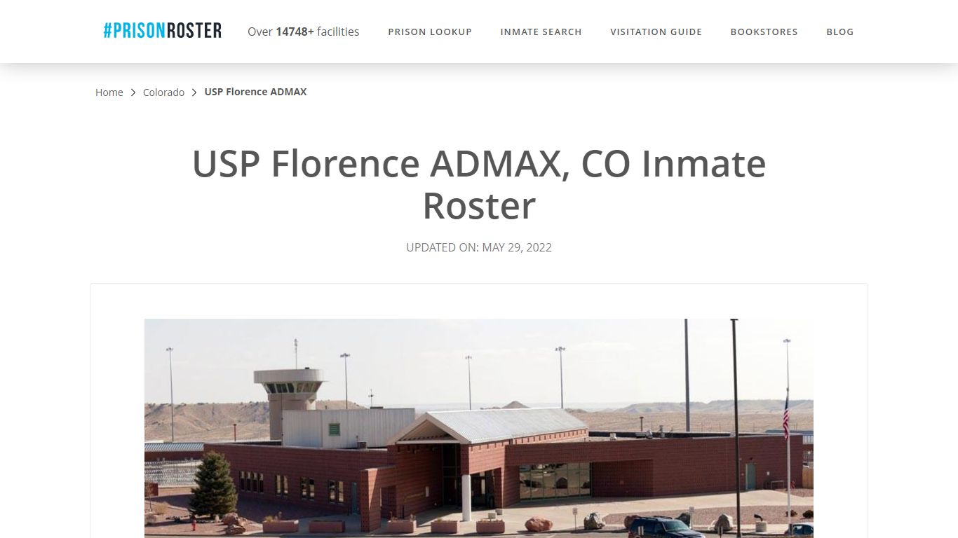 USP Florence ADMAX, CO Inmate Roster