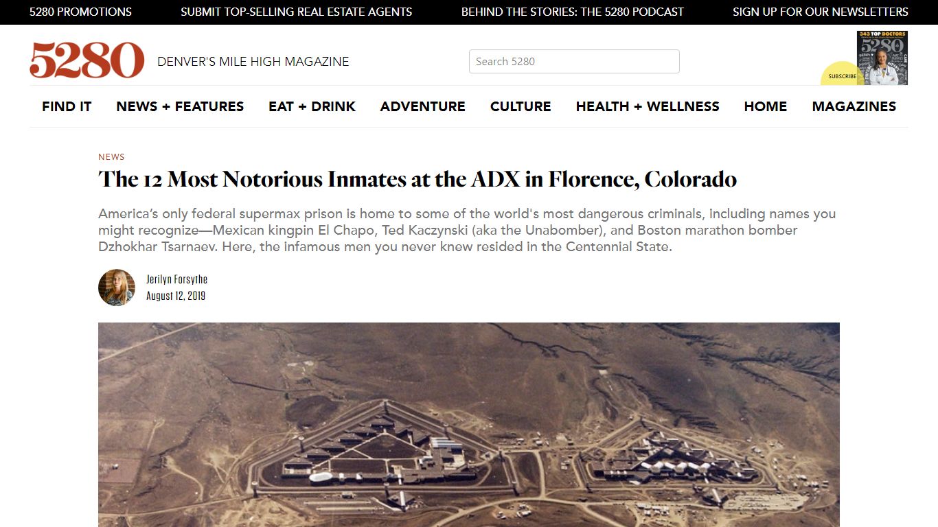 12 Notorious Criminals at the ADX in Florence, Colorado